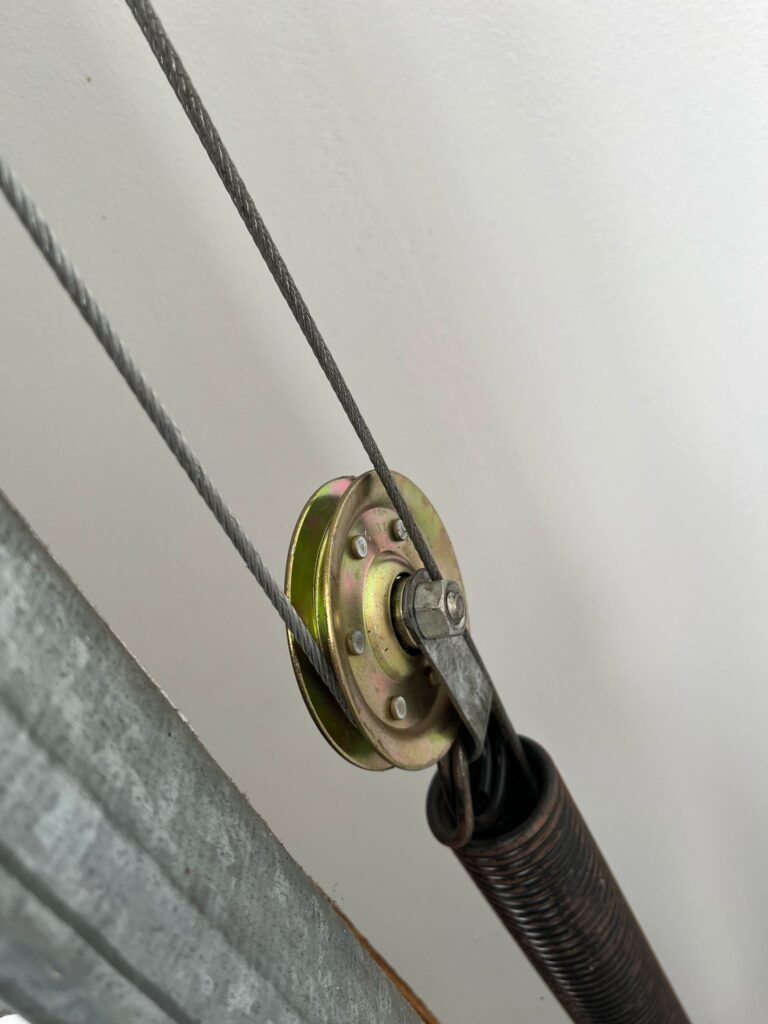 Garage Door Spring and Support Beam